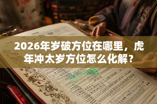 2026年岁破方位在哪里，虎年冲太岁方位怎么化解？
