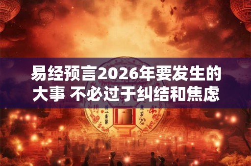 易经预言2026年要发生的大事 不必过于纠结和焦虑
