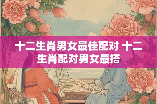 十二生肖男女最佳配对 十二生肖配对男女最搭