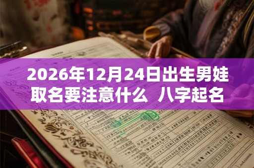 2026年12月24日出生男娃取名要注意什么  八字起名