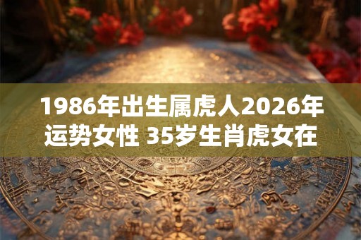 1986年出生属虎人2026年运势女性 35岁生肖虎女在2026年运气如何