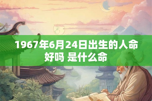 1967年6月24日出生的人命好吗 是什么命