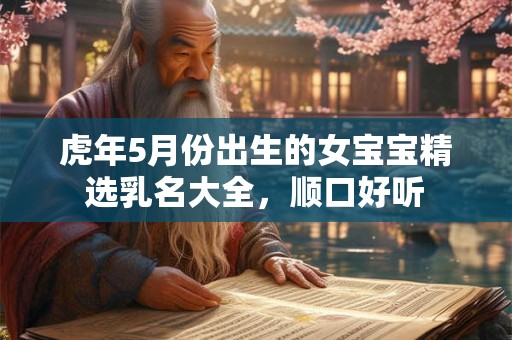 虎年5月份出生的女宝宝精选乳名大全，顺口好听