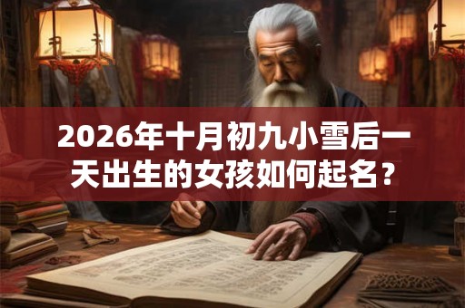 2026年十月初九小雪后一天出生的女孩如何起名? 2026年十月初九小雪后一天出生的女孩如何起名?