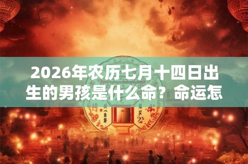 2026年农历七月十四日出生的男孩是什么命？命运怎么样？