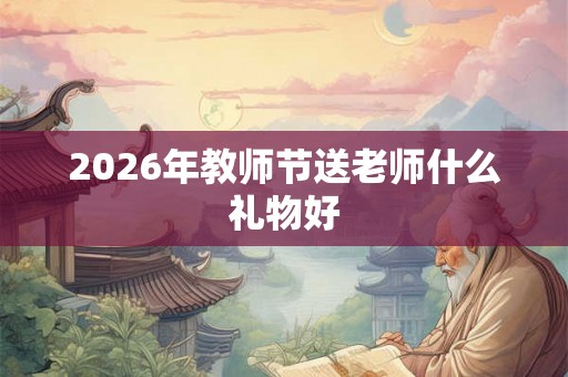 2026年教师节送老师什么礼物好