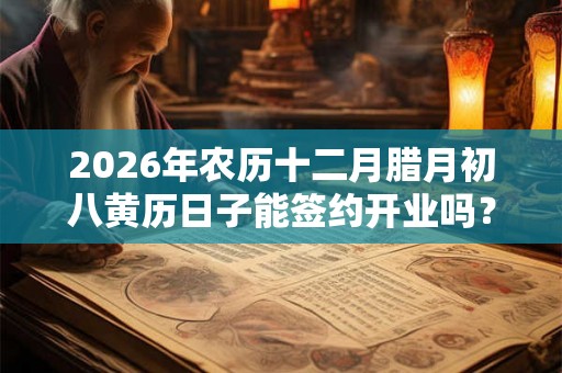 2026年农历十二月腊月初八黄历日子能签约开业吗？腊八节卦象好吗？