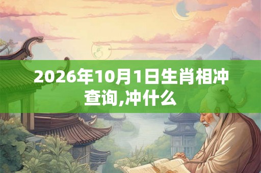 2026年10月1日生肖相冲查询,冲什么