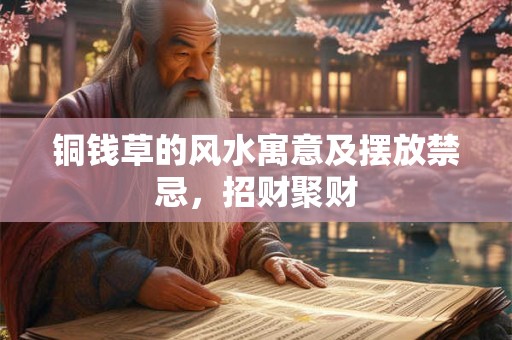 铜钱草的风水寓意及摆放禁忌，招财聚财