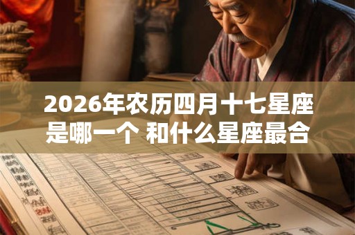 2026年农历四月十七星座是哪一个 和什么星座最合