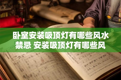 卧室安装吸顶灯有哪些风水禁忌 安装吸顶灯有哪些风水忌讳