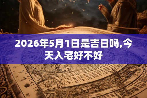 2026年5月1日是吉日吗,今天入宅好不好