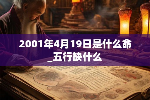 2001年4月19日是什么命_五行缺什么