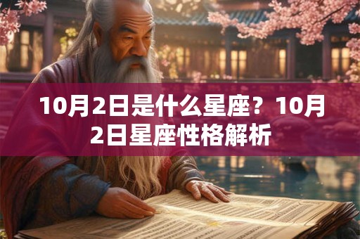 10月2日是什么星座？10月2日星座性格解析