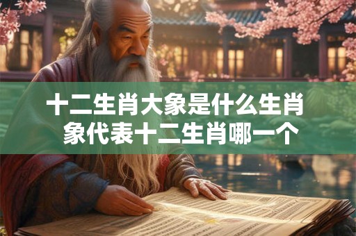十二生肖大象是什么生肖  象代表十二生肖哪一个