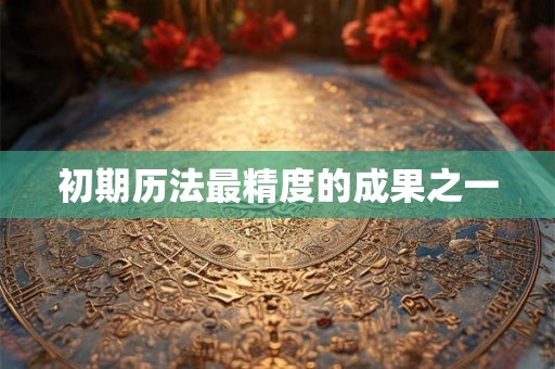 初期历法最精度的成果之一