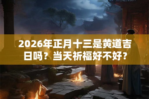 2026年正月十三是黄道吉日吗？当天祈福好不好？