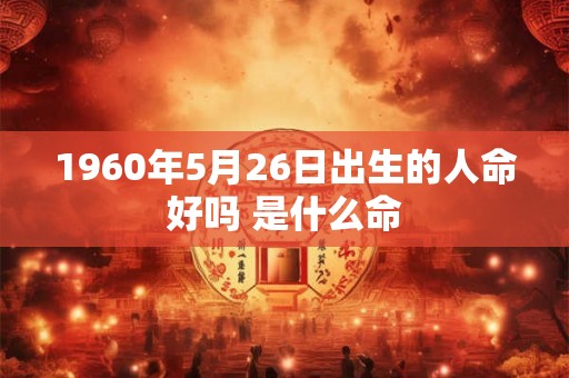 1960年5月26日出生的人命好吗 是什么命