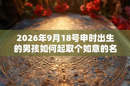 2026年9月18号申时出生的男孩如何起取个如意的名字和五行属性