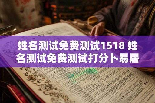 姓名测试免费测试1518 姓名测试免费测试打分卜易居