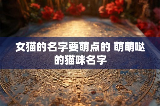 女猫的名字要萌点的 萌萌哒的猫咪名字