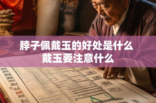 脖子佩戴玉的好处是什么 戴玉要注意什么