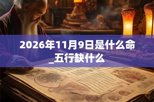 2026年11月9日是什么命_五行缺什么
