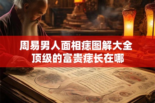 周易男人面相痣图解大全 顶级的富贵痣长在哪