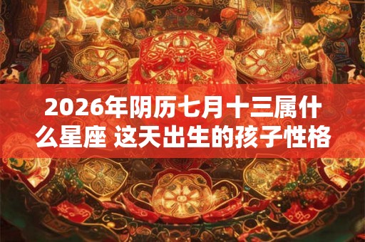 2026年阴历七月十三属什么星座 这天出生的孩子性格好吗
