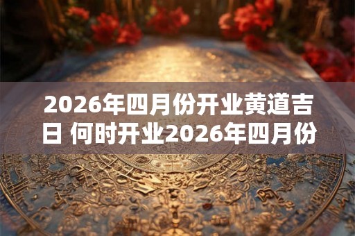 2026年四月份开业黄道吉日 何时开业2026年四月份 2026年四月份开业黄道吉日 何时开业2026年四月份