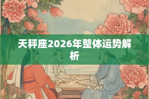 天秤座2026年整体运势解析
