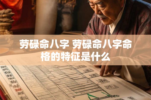 劳碌命八字 劳碌命八字命格的特征是什么