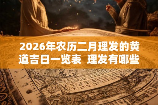 2026年农历二月理发的黄道吉日一览表  理发有哪些讲究