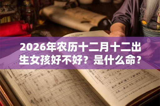 2026年农历十二月十二出生女孩好不好?是什么命? 2026年农历十二月十二出生女孩好不好?是什么命?