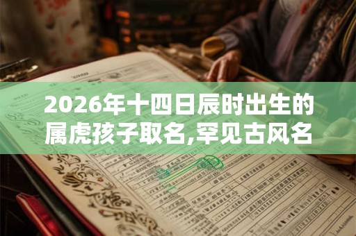 2026年十四日辰时出生的属虎孩子取名,罕见古风名字