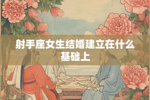 射手座女生结婚建立在什么基础上