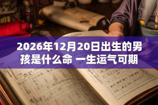 2026年12月20日出生的男孩是什么命 一生运气可期 2026年12月20日出生的男孩是什么命 一生运气可期