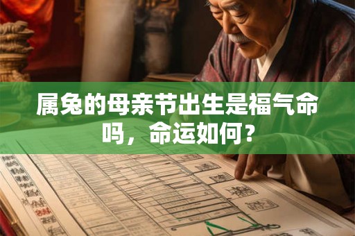 属兔的母亲节出生是福气命吗，命运如何？