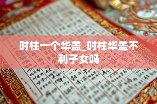 时柱一个华盖_时柱华盖不利子女吗