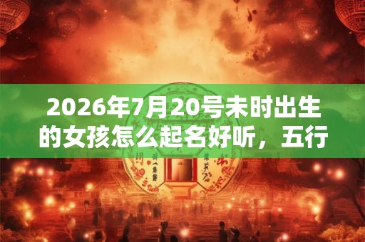2026年7月20号未时出生的女孩怎么起名好听，五行是什么？