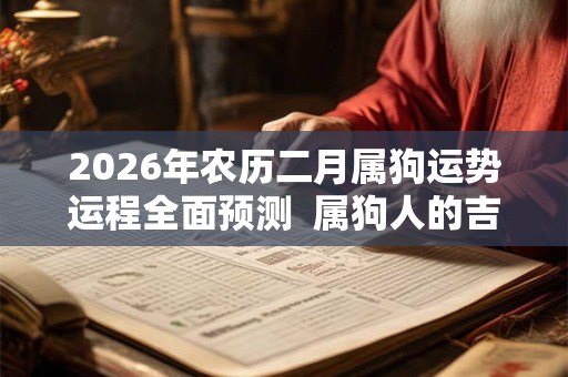 2026年农历二月属狗运势运程全面预测 属狗人的吉利方位是什么 2026年农历二月属狗运势运程全面预测 属狗人的吉利方位是什么