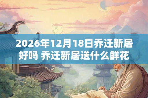 2026年12月18日乔迁新居好吗 乔迁新居送什么鲜花 2026年12月18日乔迁新居好吗 乔迁新居送什么鲜花