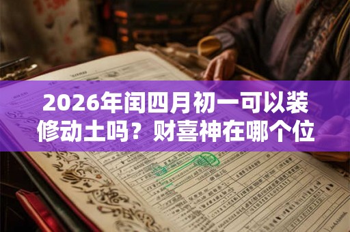2026年闰四月初一可以装修动土吗?财喜神在哪个位置? 2026年闰四月初一可以装修动土吗?财喜神在哪个位置?