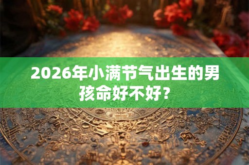 2026年小满节气出生的男孩命好不好？