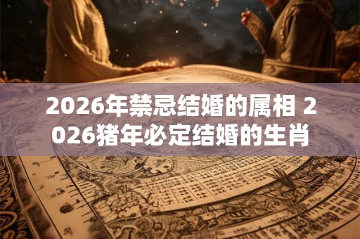 2026年禁忌结婚的属相 2026猪年必定结婚的生肖