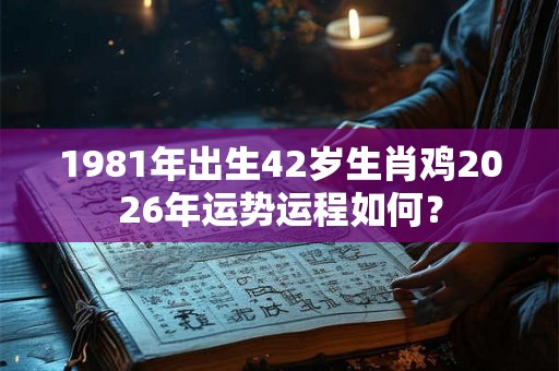 1981年出生42岁生肖鸡2026年运势运程如何? 1981年出生42岁生肖鸡2026年运势运程如何?