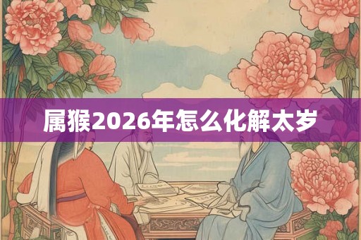 属猴2026年怎么化解太岁