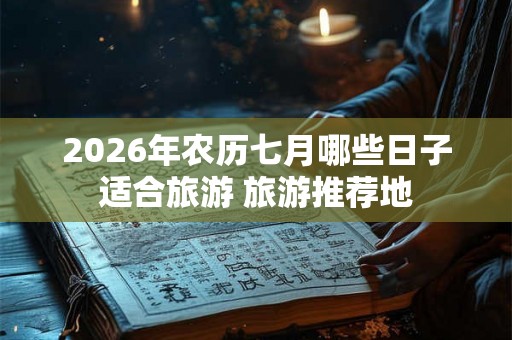 2026年农历七月哪些日子适合旅游 旅游推荐地 2026年农历七月哪些日子适合旅游 旅游推荐地