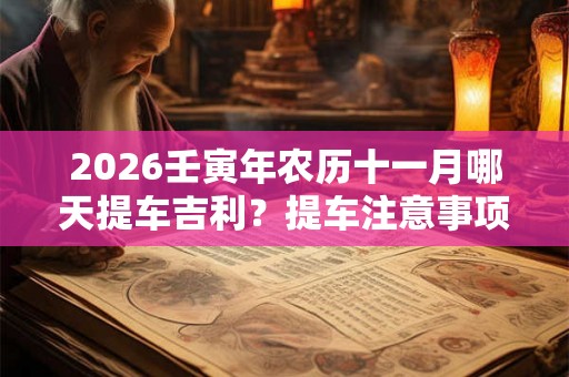2026壬寅年农历十一月哪天提车吉利？提车注意事项