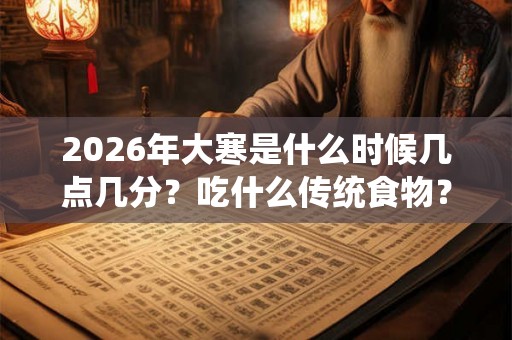 2026年大寒是什么时候几点几分？吃什么传统食物？